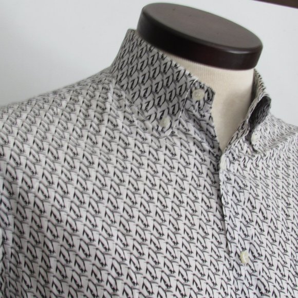 Paul & Shark Yachting Men's Button-Down Shirt Penguins Made in Italy Sz M 15 EUC - Picture 4 of 15